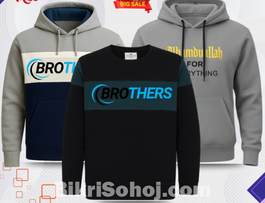 Hoodie and sweatshirt